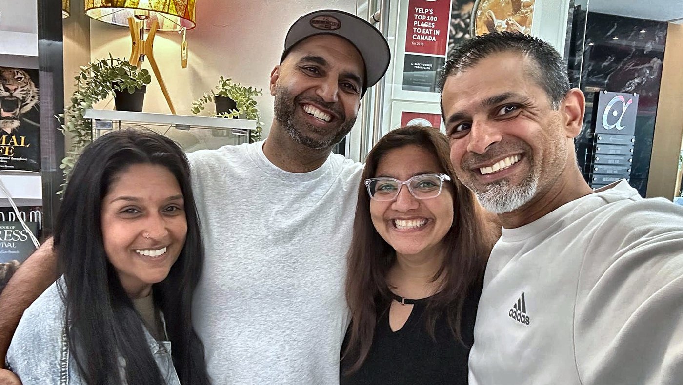 The four founders of Hexagon after school program in Don Mills, North York — Ms. Fareen, Mr. Rahim, Ms. Amrin and Mr. Kam